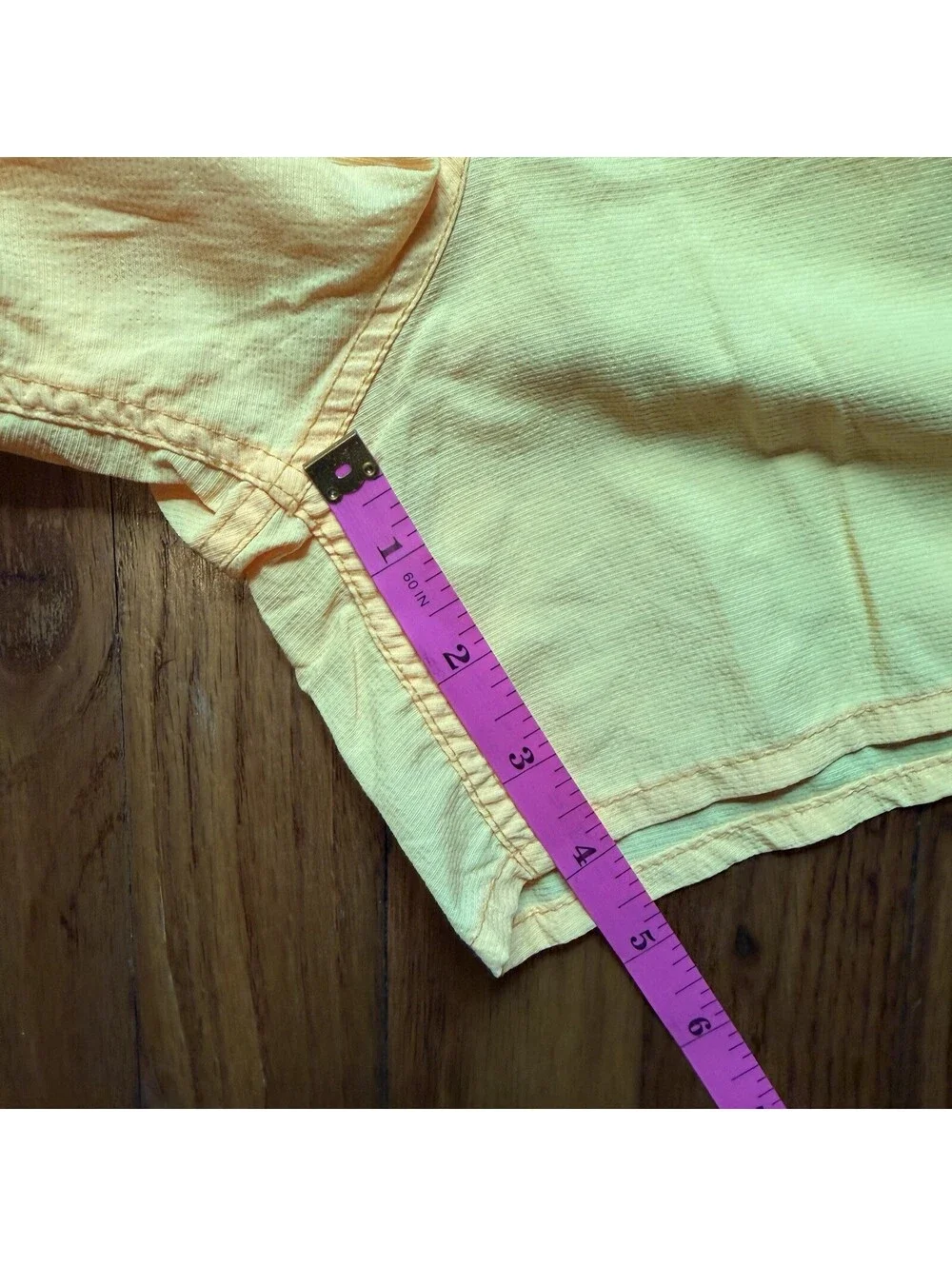 Vintage umbro mens Medium nylon beach shorts yellow Hoochie Daddy Core 70s